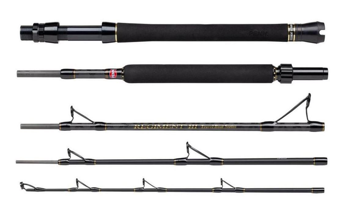 Penn Regiment III Mk3 5pc Travel Boat Fishing Rod - All Models