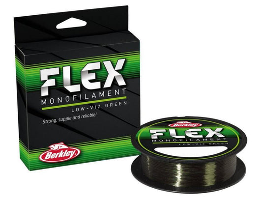 Berkley Flex Mono Fishing Line Low-Vis Green - 300m Spool - All Breaking Strains