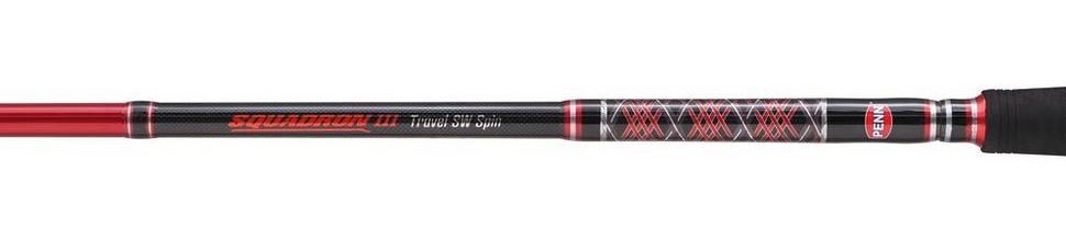 Penn Squadron III Mk3 Travel Saltwater Spinning Rods - 8ft / 9ft / 10ft - 5pc