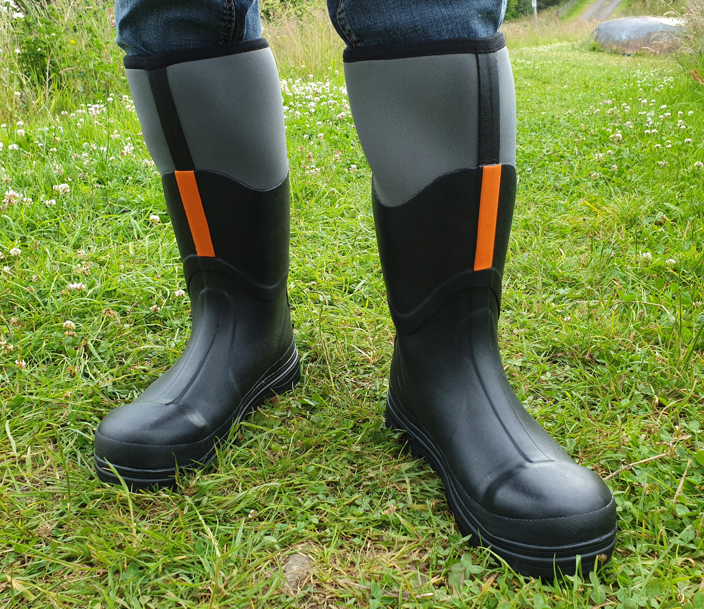 BISON NEOPRENE WELLINGTON MUCK BOOT STEEL TOE CAP SAFETY SHOE