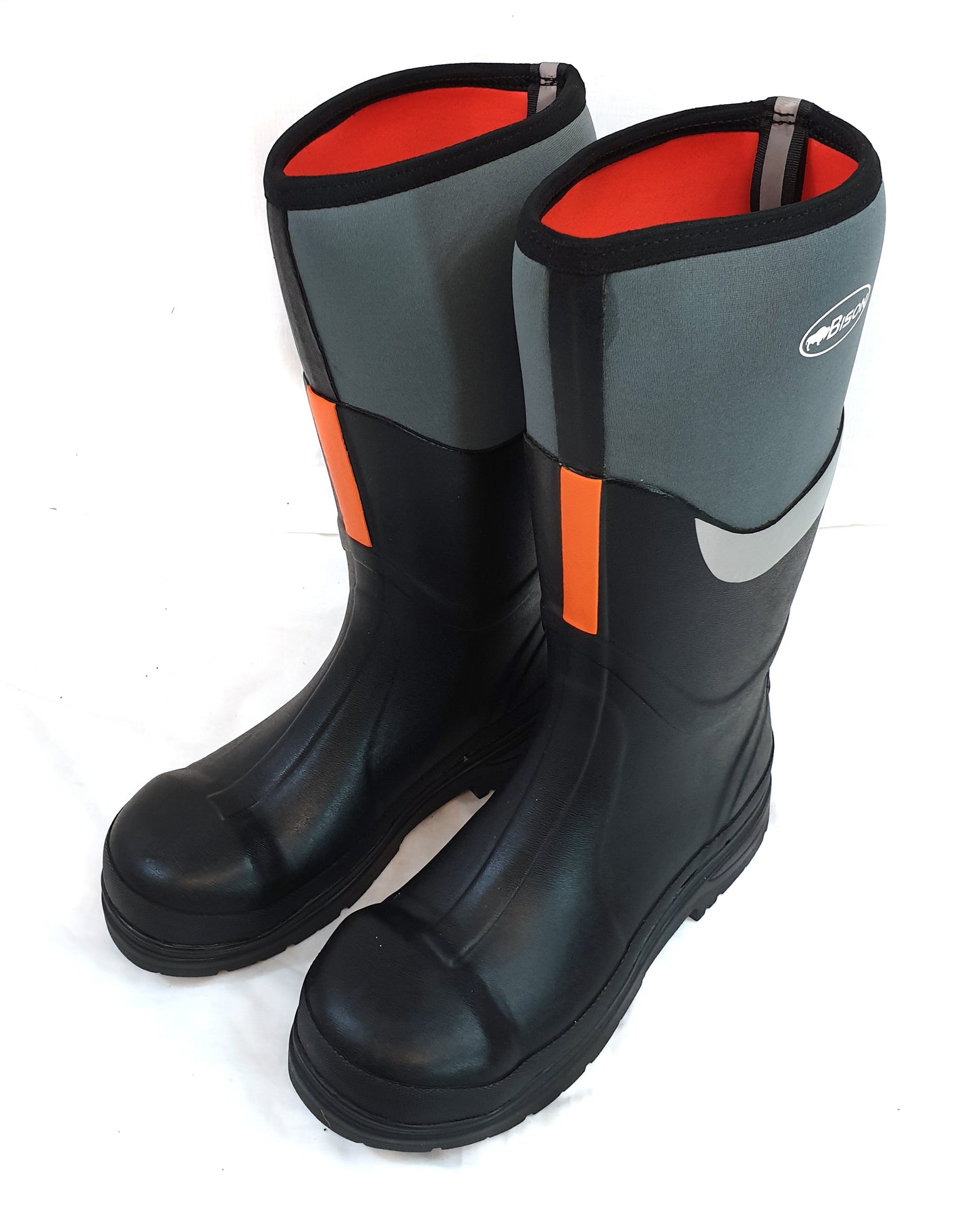 BISON NEOPRENE WELLINGTON MUCK BOOT STEEL TOE CAP SAFETY SHOE