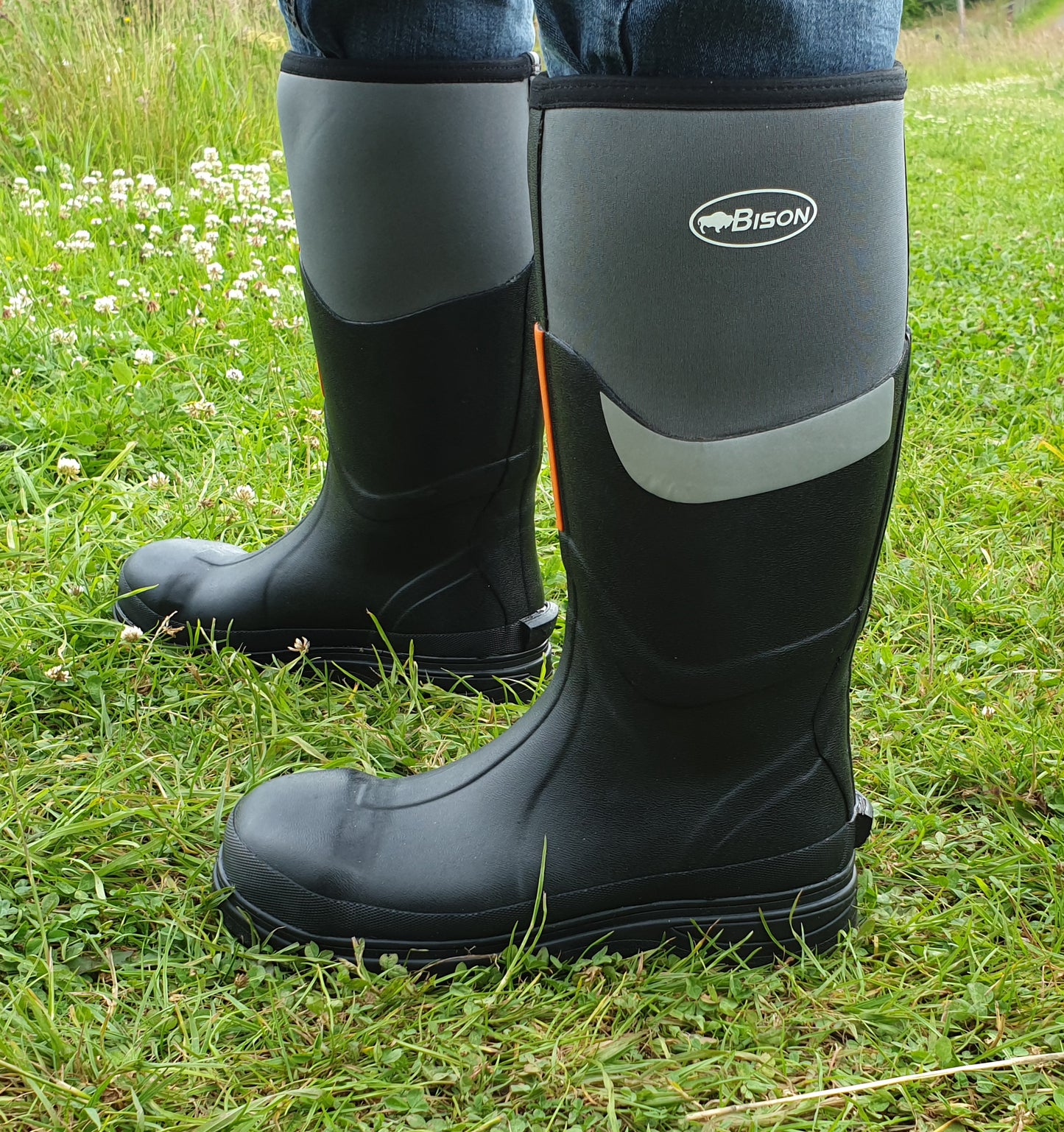 BISON NEOPRENE WELLINGTON MUCK BOOT STEEL TOE CAP SAFETY SHOE