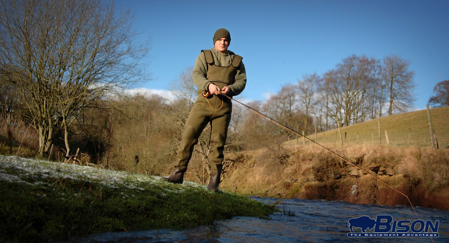 Bison 5mm Neoprene, Standard or Full Bodied (King Size), Chest Fishing Waders