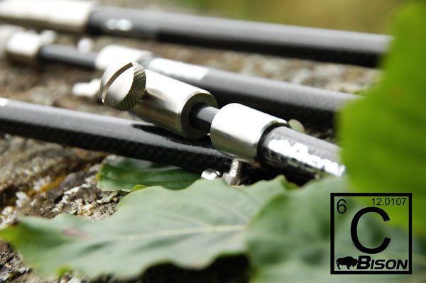 BISON STAINLESS STEEL & CARBON FIBRE TELESCOPIC BANKSTICK ALL SIZES HERE