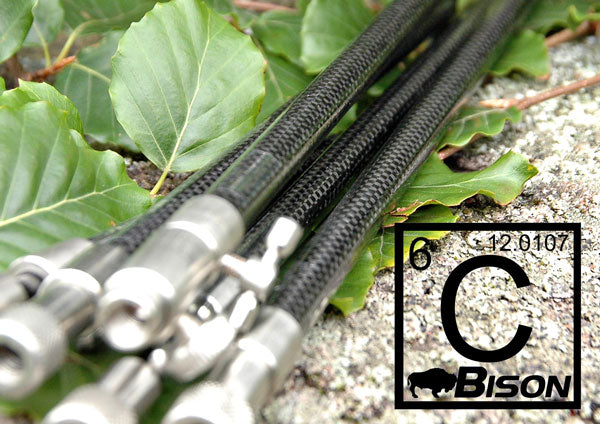 BISON STAINLESS STEEL & CARBON FIBRE TELESCOPIC BANKSTICK ALL SIZES HERE