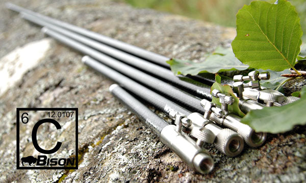 BISON STAINLESS STEEL & CARBON FIBRE TELESCOPIC BANKSTICK ALL SIZES HERE