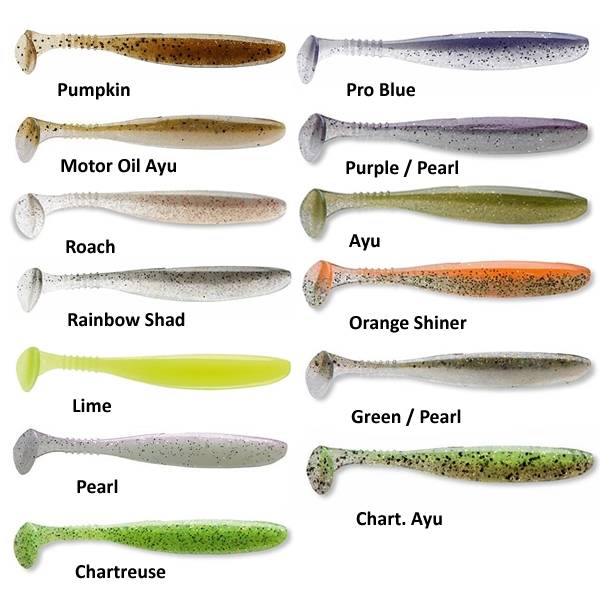 DAIWA TOURNAMENT D'FIN SOFT LURES - 3" OR 4" CHOICE OF COLOURS