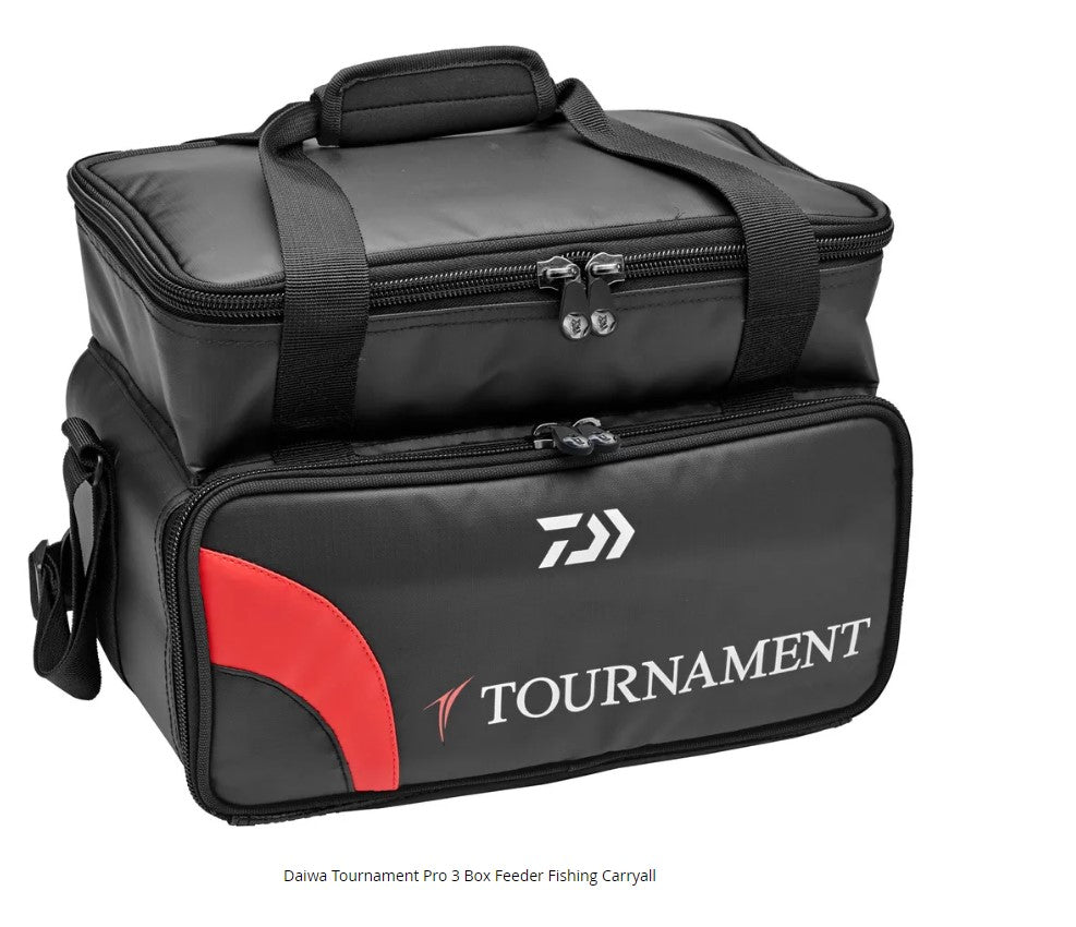 Daiwa Tournament Pro 3 Box Feeder Fishing Carryall TNP3BFC