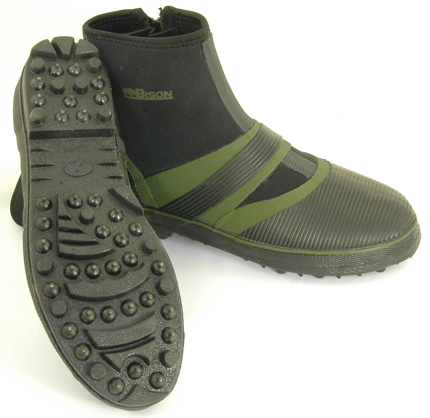 BISON BREATHABLE CHEST WADERS & FELT OR STUDDED SOLE NEOPRENE WADING  BOOTS