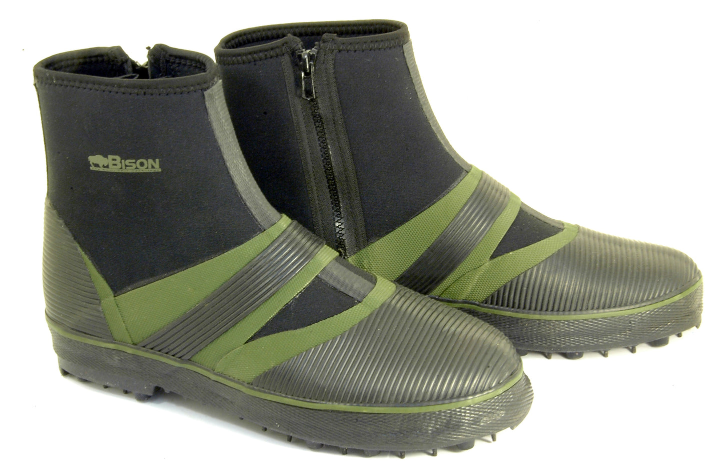 BISON BREATHABLE CHEST WADERS & FELT OR STUDDED SOLE NEOPRENE WADING  BOOTS