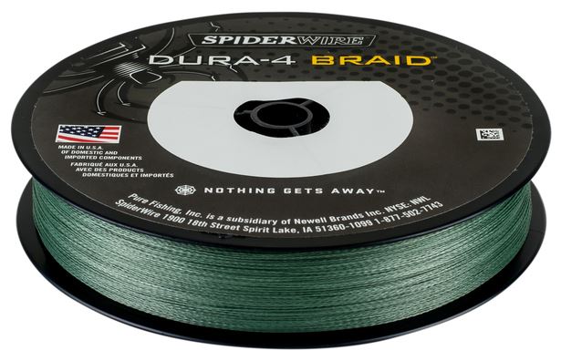 New Spiderwire Dura-4 Braid Moss Green 150m & 300m Spools - All Sizes