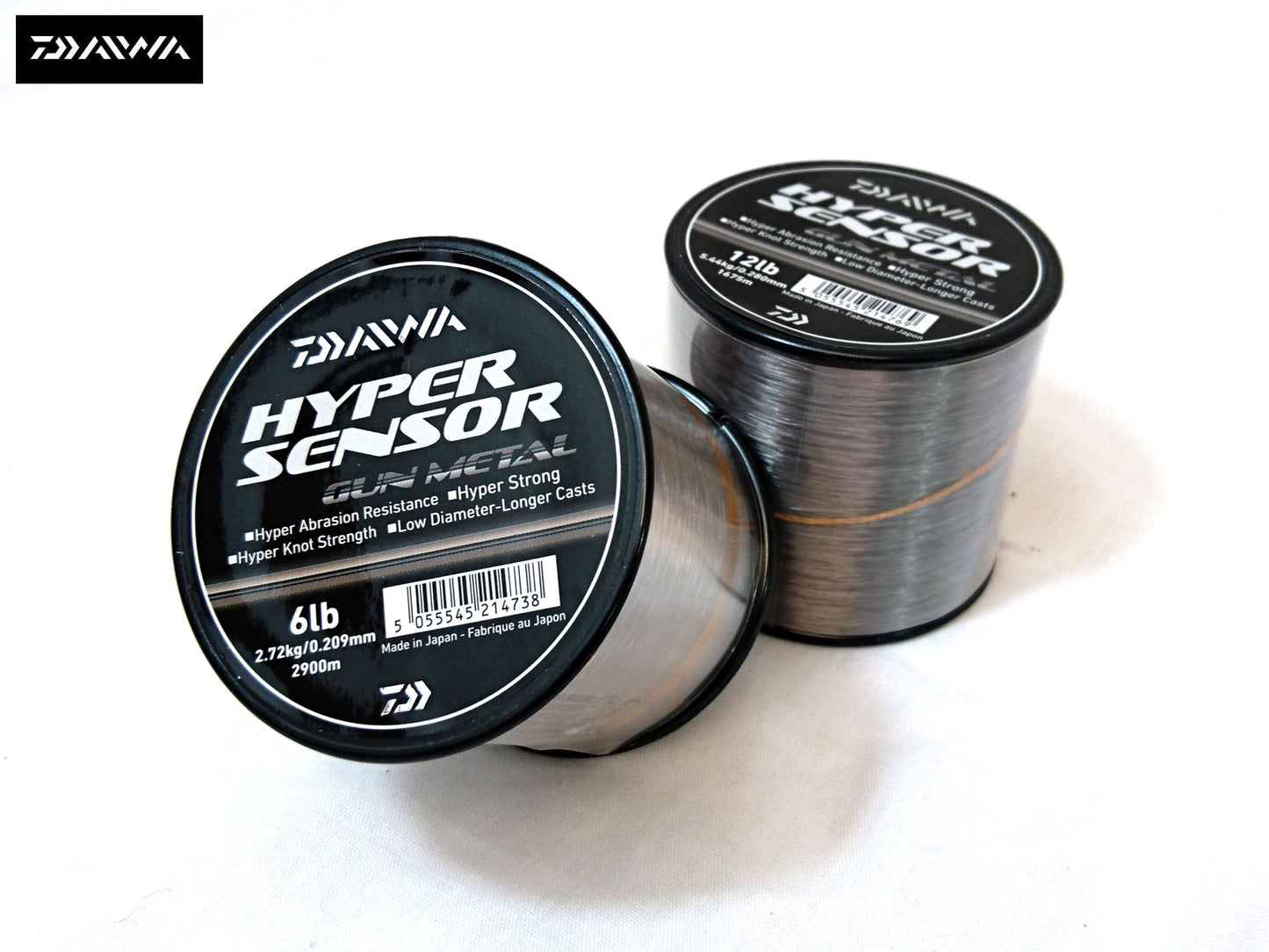 Daiwa Hyper Sensor Gun Metal Bulk Spool Monofil Fishing Line - All Sizes