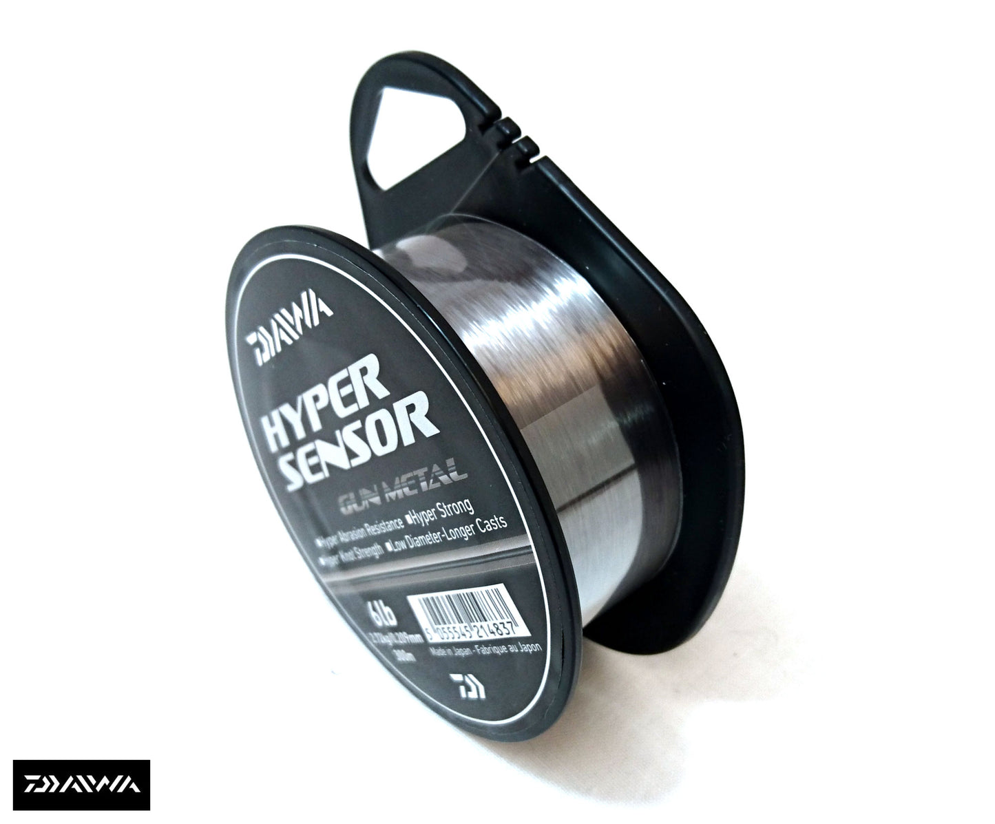 Daiwa Hyper Sensor Gun Metal Monofil Fishing Line 300m Spool - All Sizes