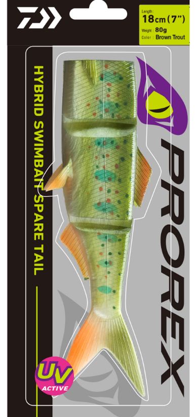 New Daiwa Prorex Hybrid Swimbait Spare Tails 18cm / 12.5cm All Models - Colours