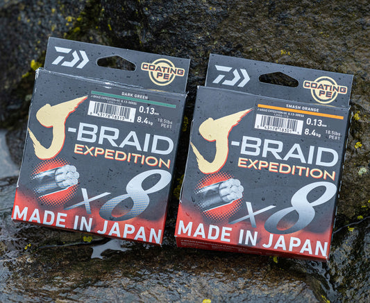 Daiwa J-Braid Expedition X8 Fishing Line 150m - All Colours & Breaking Strains