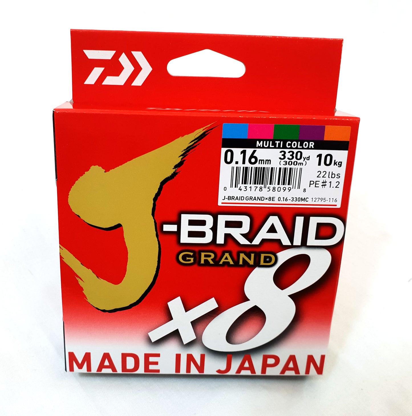 New Daiwa J-Braid Grand X8 Fishing Line 270m - All Colours & Breaking  Strains