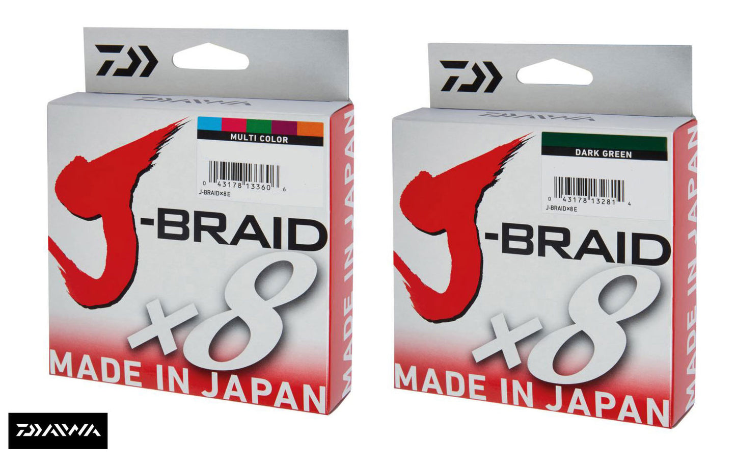 Daiwa J-Braid X8 Fishing Line 300m Spool - All Colours and Breaking Strains