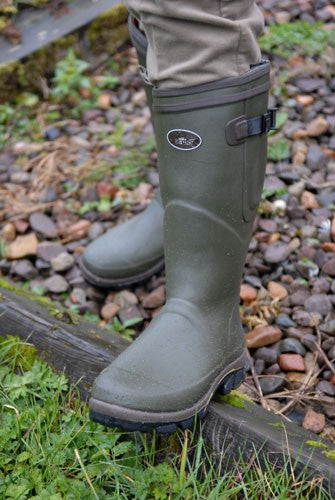 ADJUSTABLE CALF 4MM NEOPRENE LINED RUBBER WELLINGTON MUCK BOOT