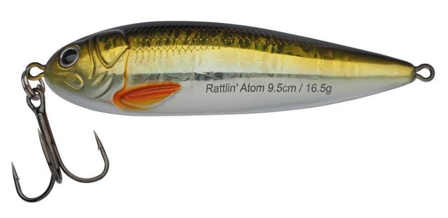 Abu Garcia Rattlin' Atom Spoon Lure Pike / Predator - 16g / 9.5cm  - All Colours