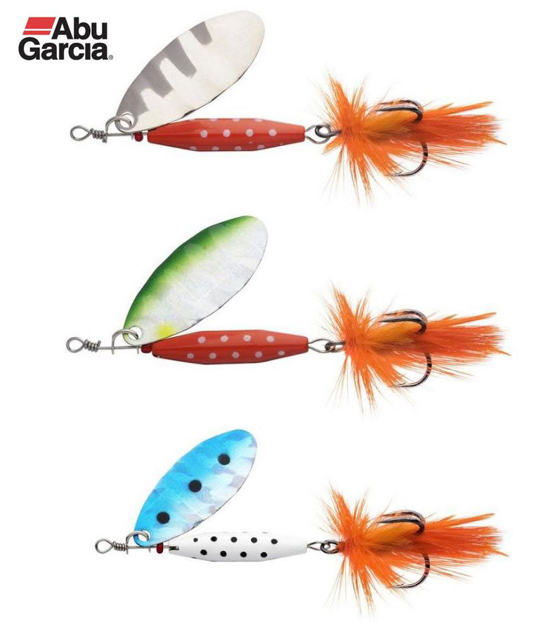 Abu Garcia Reflex Spinners - 3 Pack - Silver / Sardine / Ayu - Fishing Lures