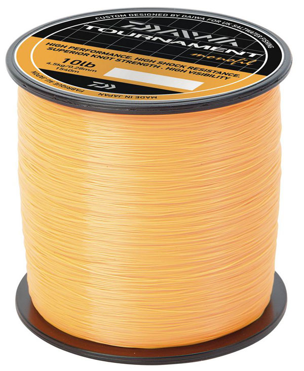 New Daiwa Tournament Mono Fishing Line Fluoroscent Orange  Bulk Spool  All Sizes