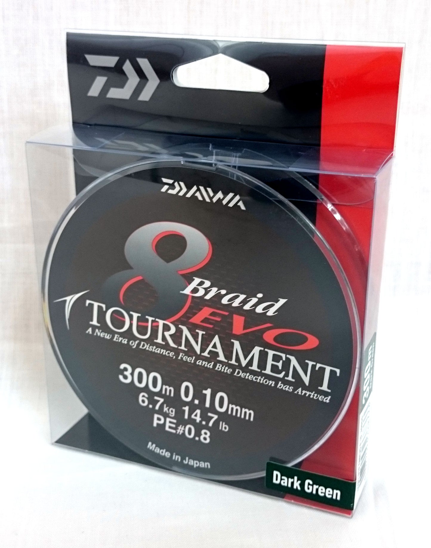 NEW DAIWA TOURNAMENT EVO 8 BRAID 300m SPOOL ALL COLOURS AND BREAKING STRAINS