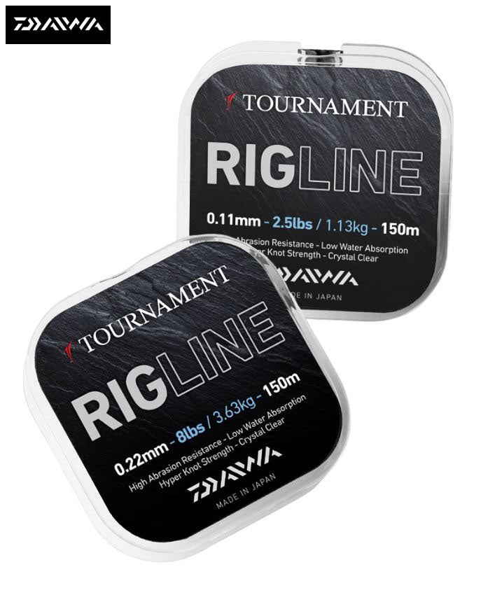 New Daiwa Tournament RIGLINE Monofilament Fishing Line 150m Spool - All Sizes