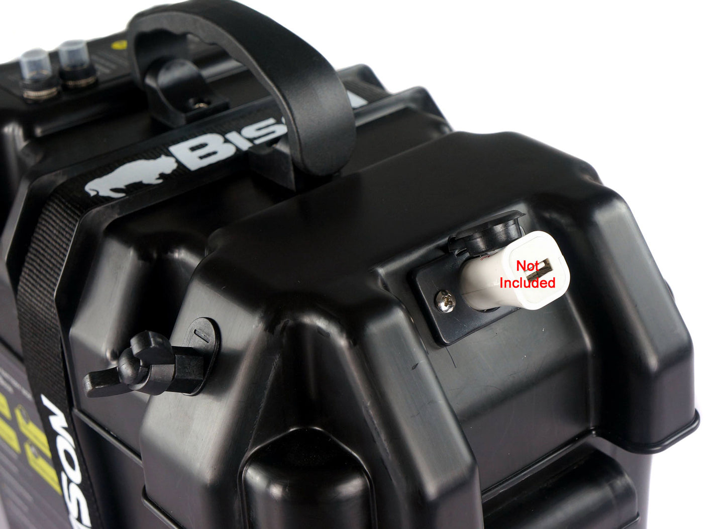 ELECTRIC OUTBOARD BATTERY BOX CARRIER WITH USB CHARGER, BREAKER & 12V SOCKET