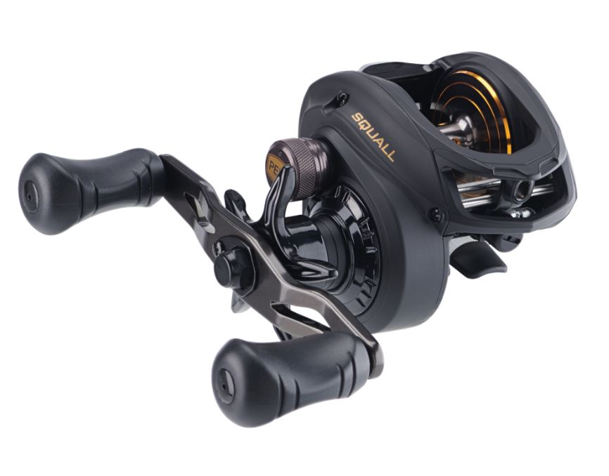 New PENN® Squall® 300LP Low Profile RHW Baitcasting Multiplier Reel - 1525504