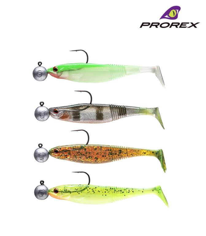 New Daiwa Prorex Classic Shad DF Pre-Rigged Perch Lures - Kit 2 - 16751-002