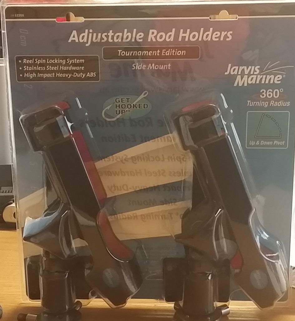 SET OF 2  ADJUSTABLE BOAT ROD HOLDER SIDE MOUNT