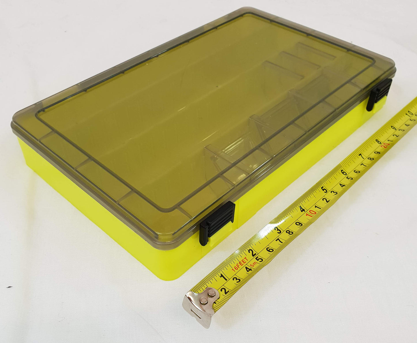 Adjustable Tackle Box Storage Case for Lures Hooks etc 275mm x 175mm x 45mm