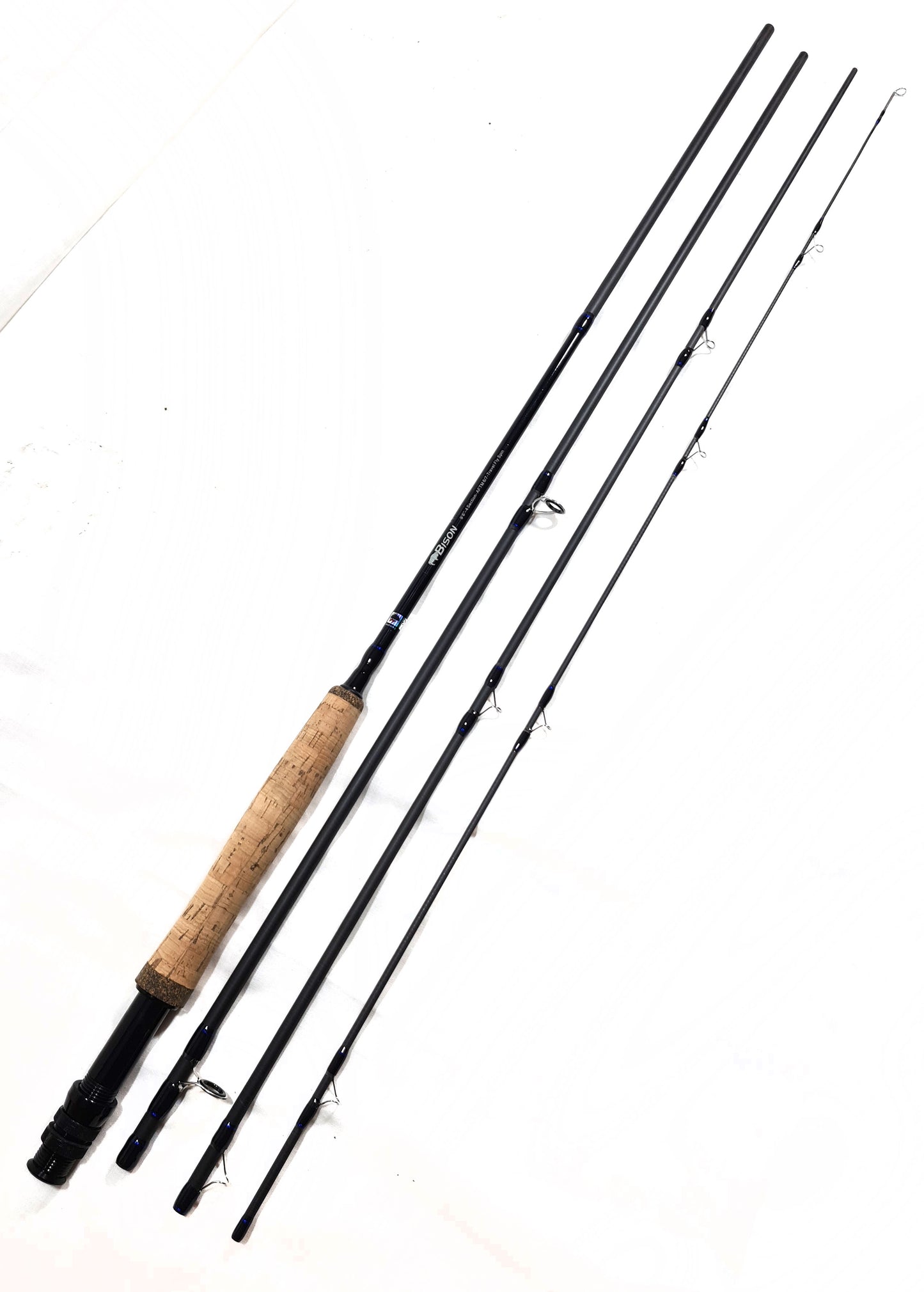 FLY FISHING ROD 4 SECTION 9'6" 6/7 AFTM IN CORDURA TRAVEL TUBE