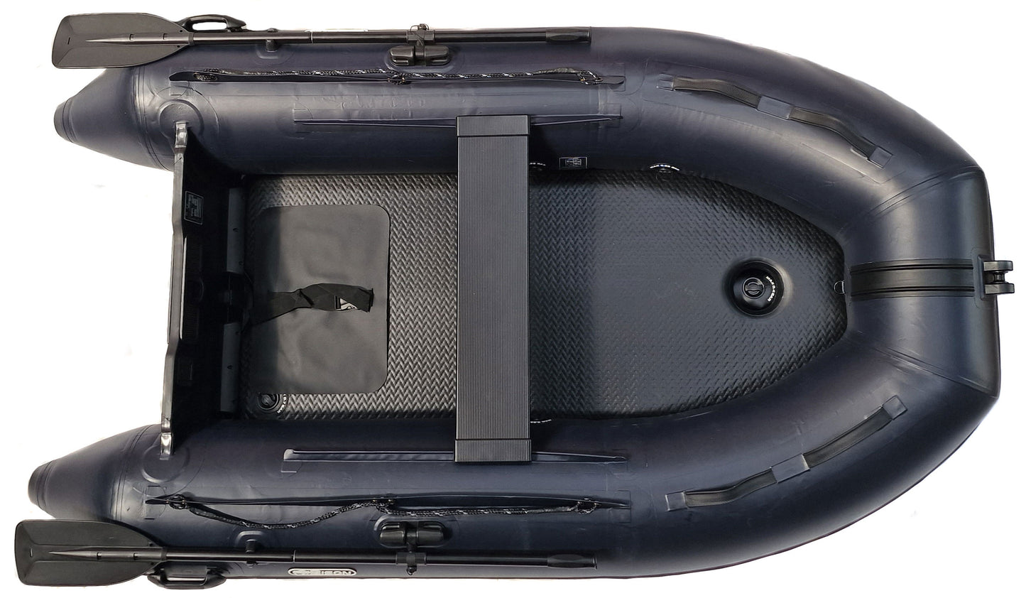 BISON MARINE BLUE INFLATABLE FISHING SPORTS AIR RIB BOAT 2.7m.