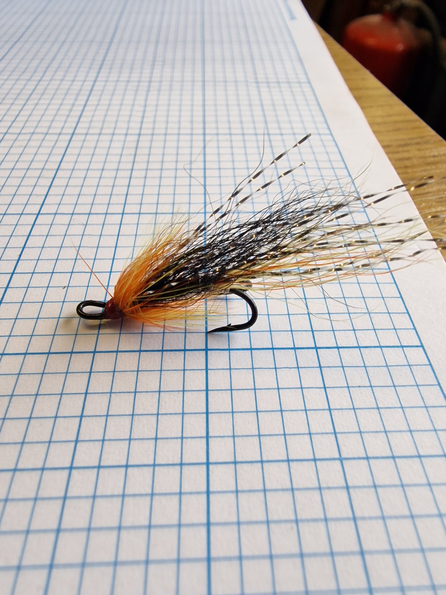 3 ALLY SHRIMP CASCADE SALMON FLY SIZE 12 DOUBLES