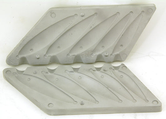 FISH SHAPED (5 FISH) SMALL PIRK LEAD MOULD 75gr to 190 gr