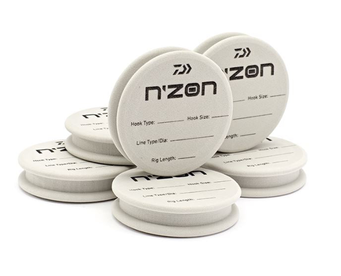 New Daiwa N'ZON EVA Rig Foam Spools - Pack of 6 - NZERFS1