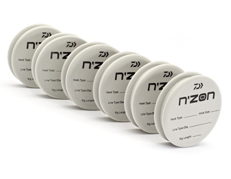 New Daiwa N'ZON EVA Rig Foam Spools - Pack of 6 - NZERFS1