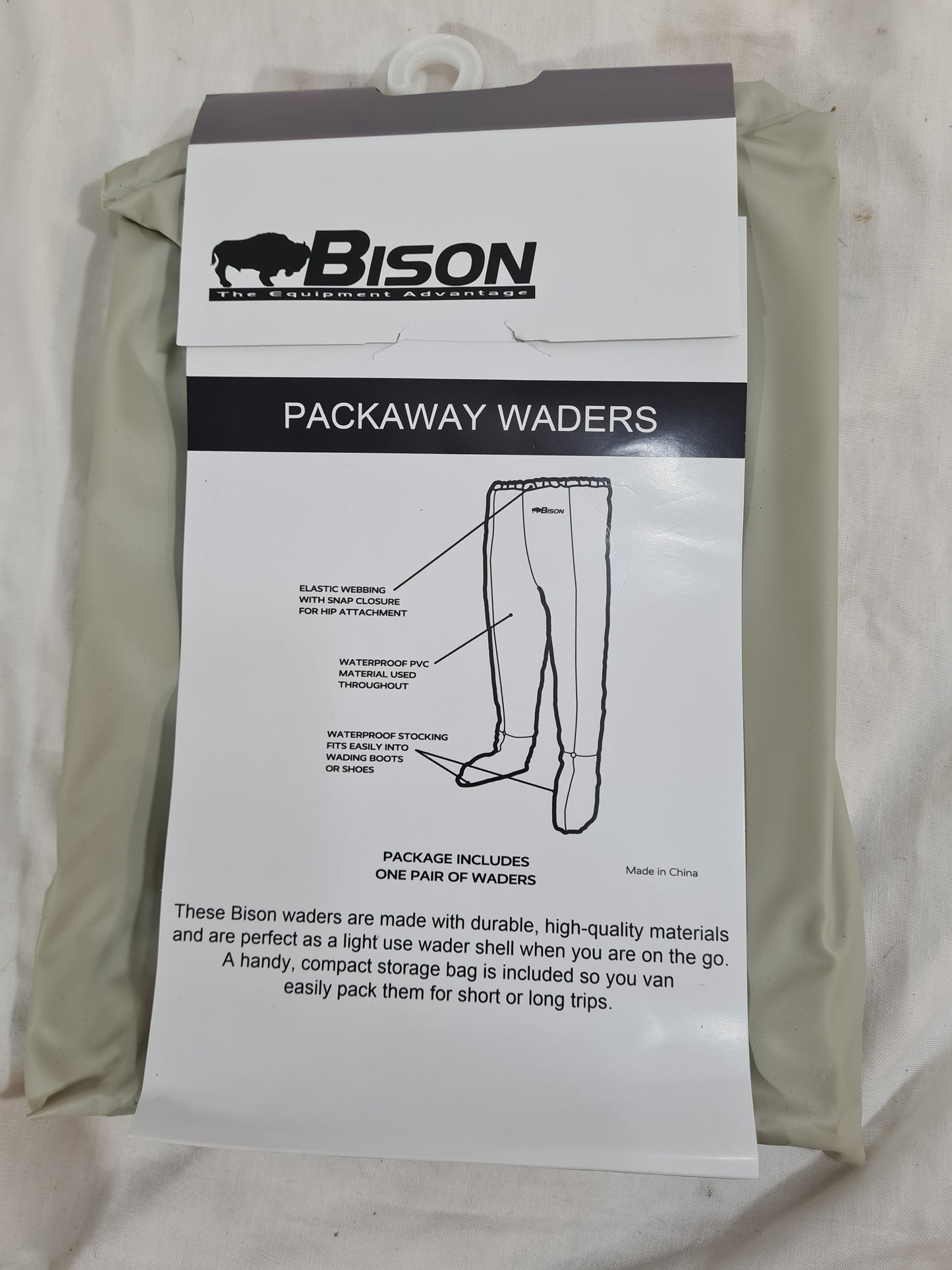 BISON PACKAWAY CHEST WAIST WADERS