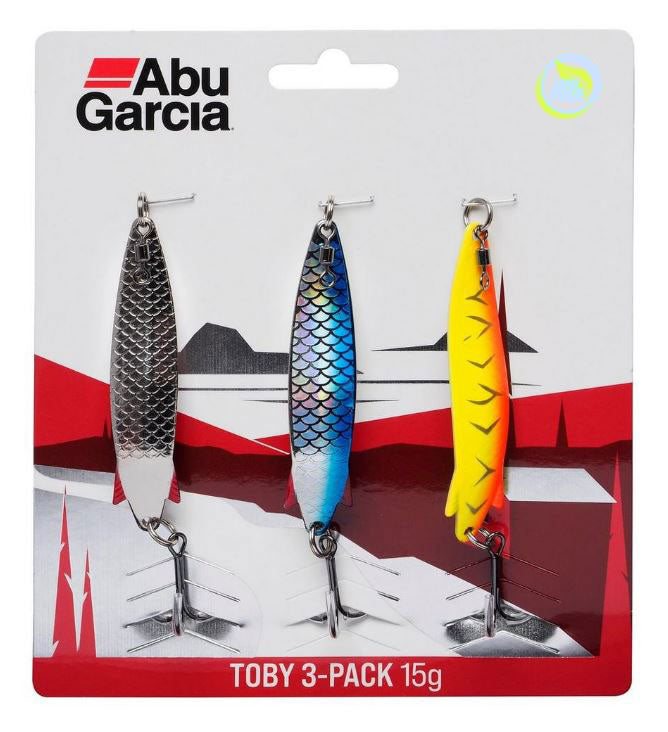 Abu Garcia Toby Spoon Fishing Lures - Pack of 3 / 18g - 1550266